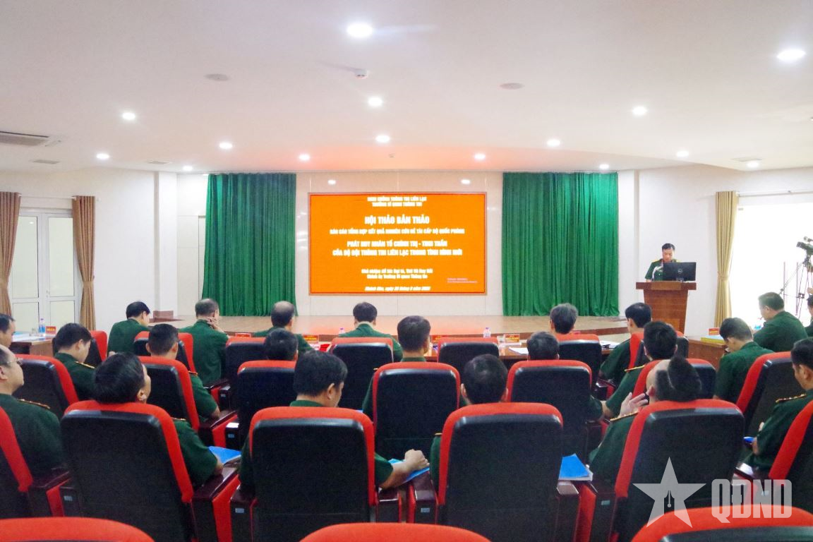 Trường Sĩ quan Thông tin tổ chức Hội thảo khoa học đề tài cấp Bộ Quốc phòng